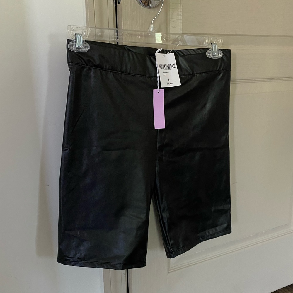 Leather Bike Shorts
